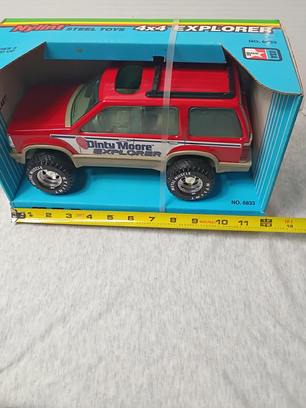 1992 Nylint Steel Toys 4x4 Ford Explorer Metal Muscle Made in USA 6833 Large Red